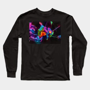 Neon purple mecha Long Sleeve T-Shirt